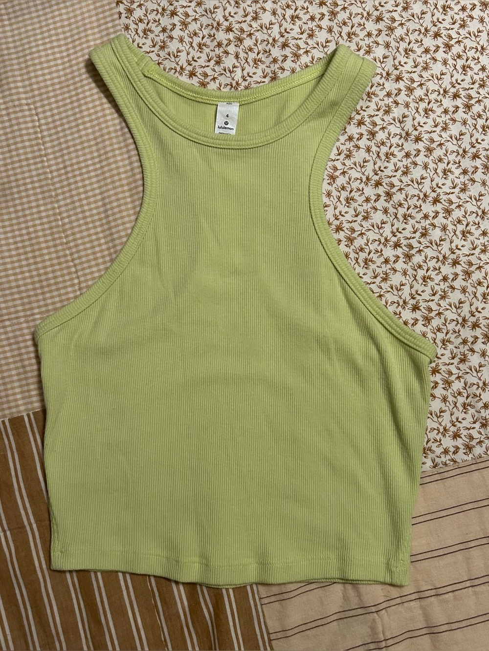 Women’s yellow Lululemon tank top size 4